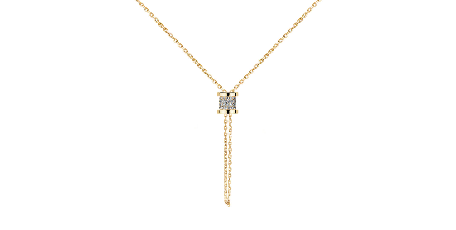 Náhrdelník s diamantom Timeless Spiral