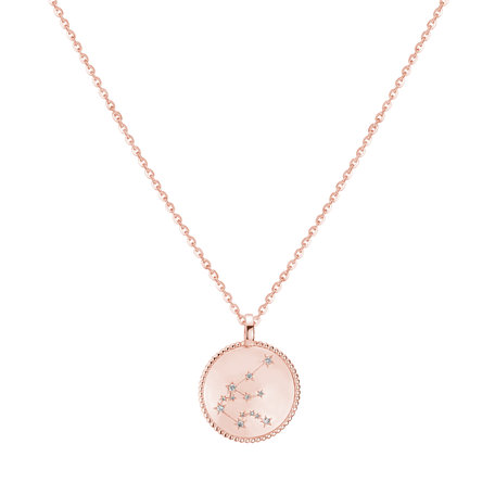 Náhrdelník s diamantmi Zodiac Sign