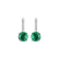 Náušnice s diamantmi a smaragdom Carlo5