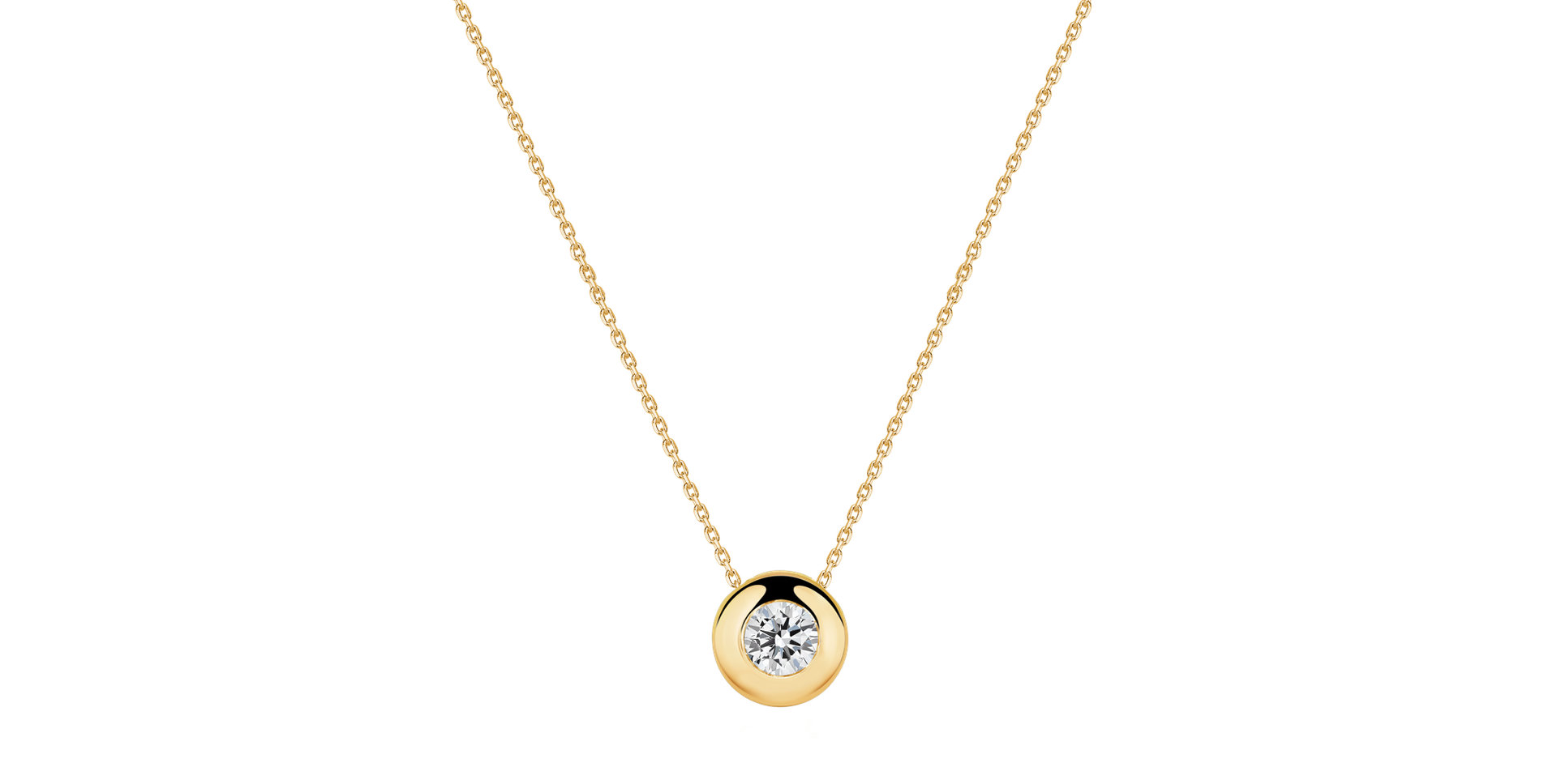 Náhrdelník s diamantom Sweet Dot