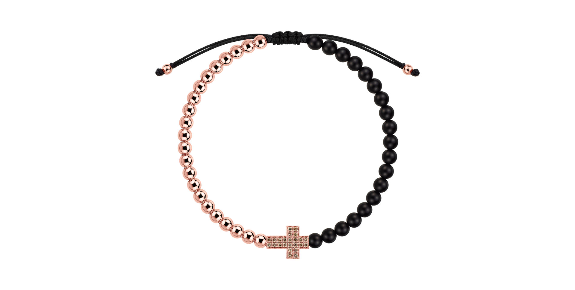 Náramok s diamantmi a achátmi Sacred Light