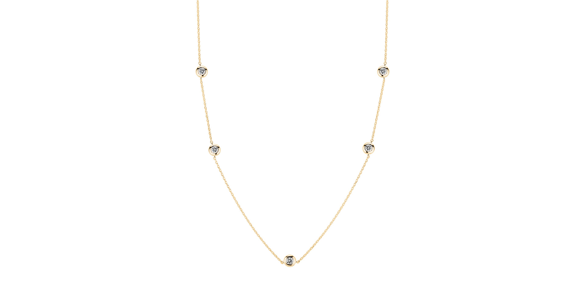 Náhrdelník s diamantmi Sparkling Dots