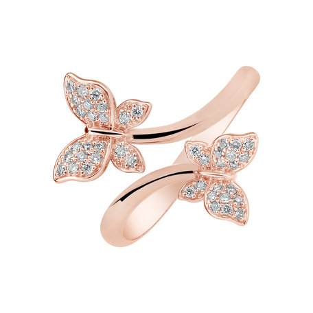 Prsteň s diamantmi Dancing Wings
