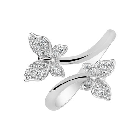 Prsteň s diamantmi Dancing Wings