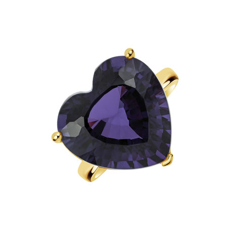 Prsteň s ametystom Amethyst Heart