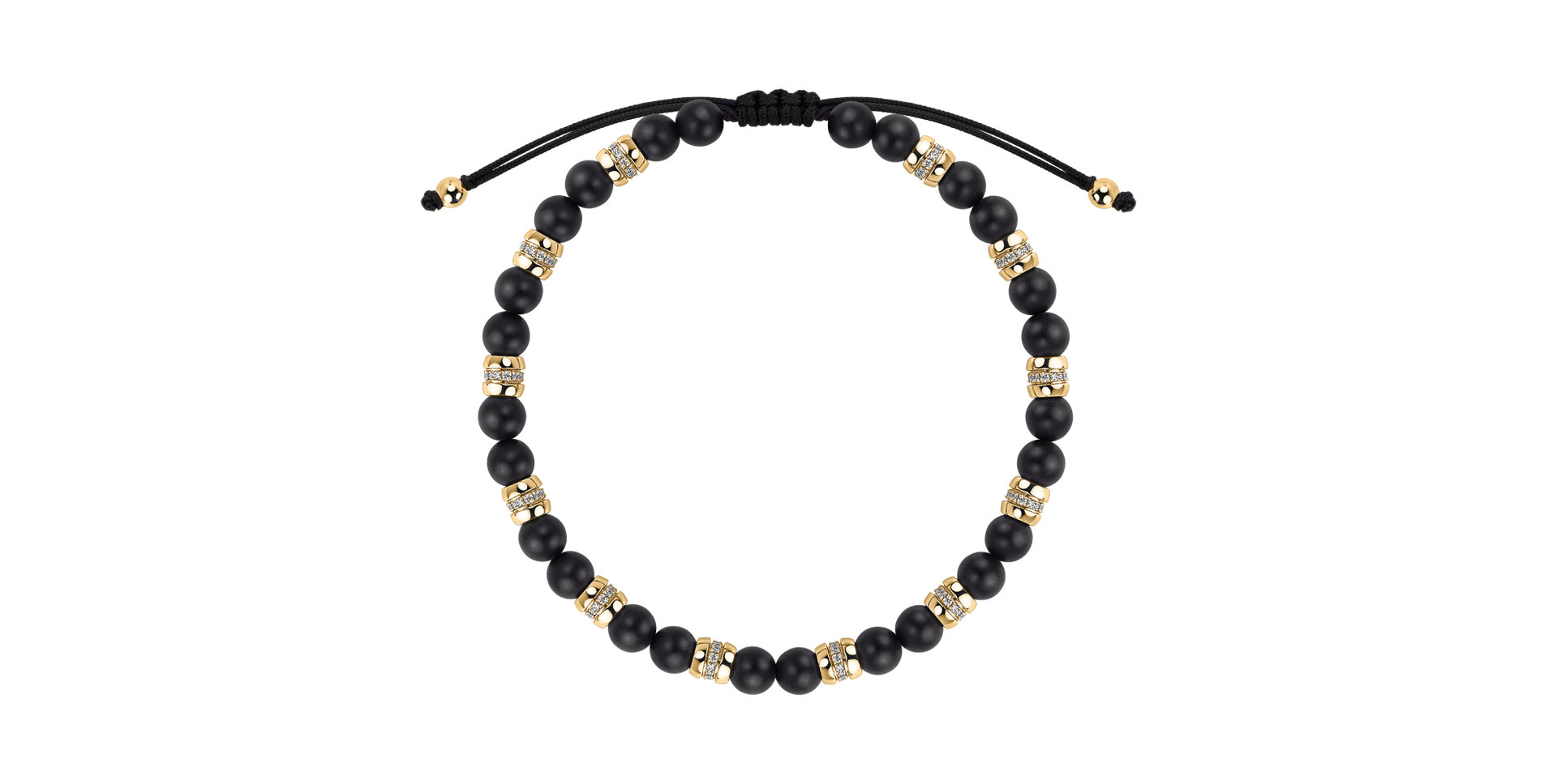 Náramok s diamantmi a achátmi Noctrelis