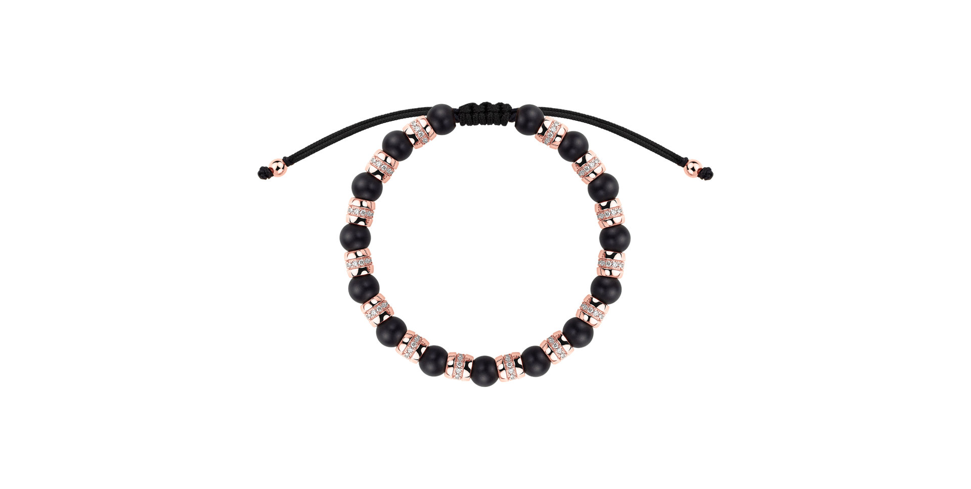 Náramok s diamantmi a achátmi Noctrelia