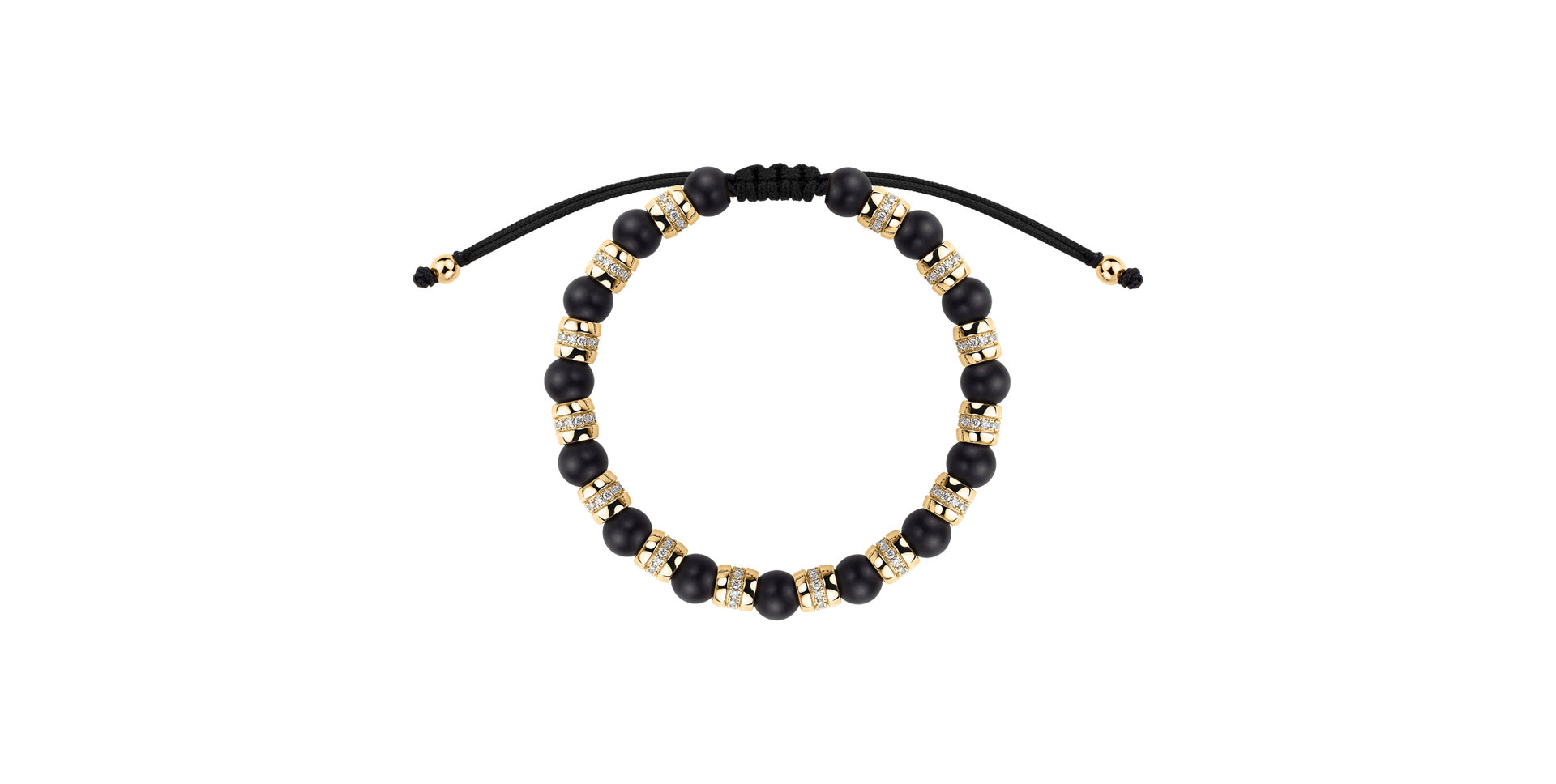 Náramok s diamantmi a achátmi Noctrelia