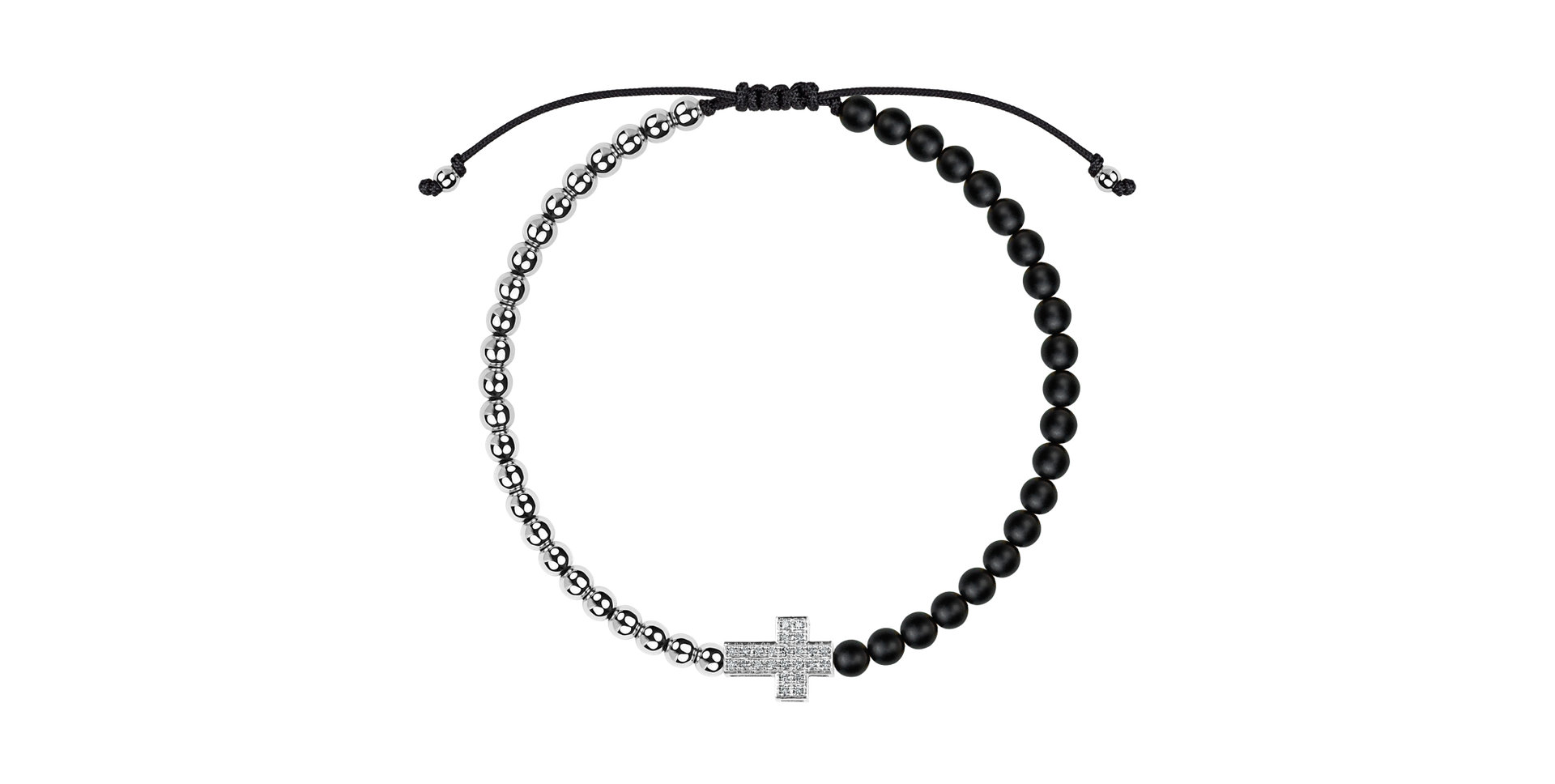 Náramok s diamantmi a achátmi Sacred Light