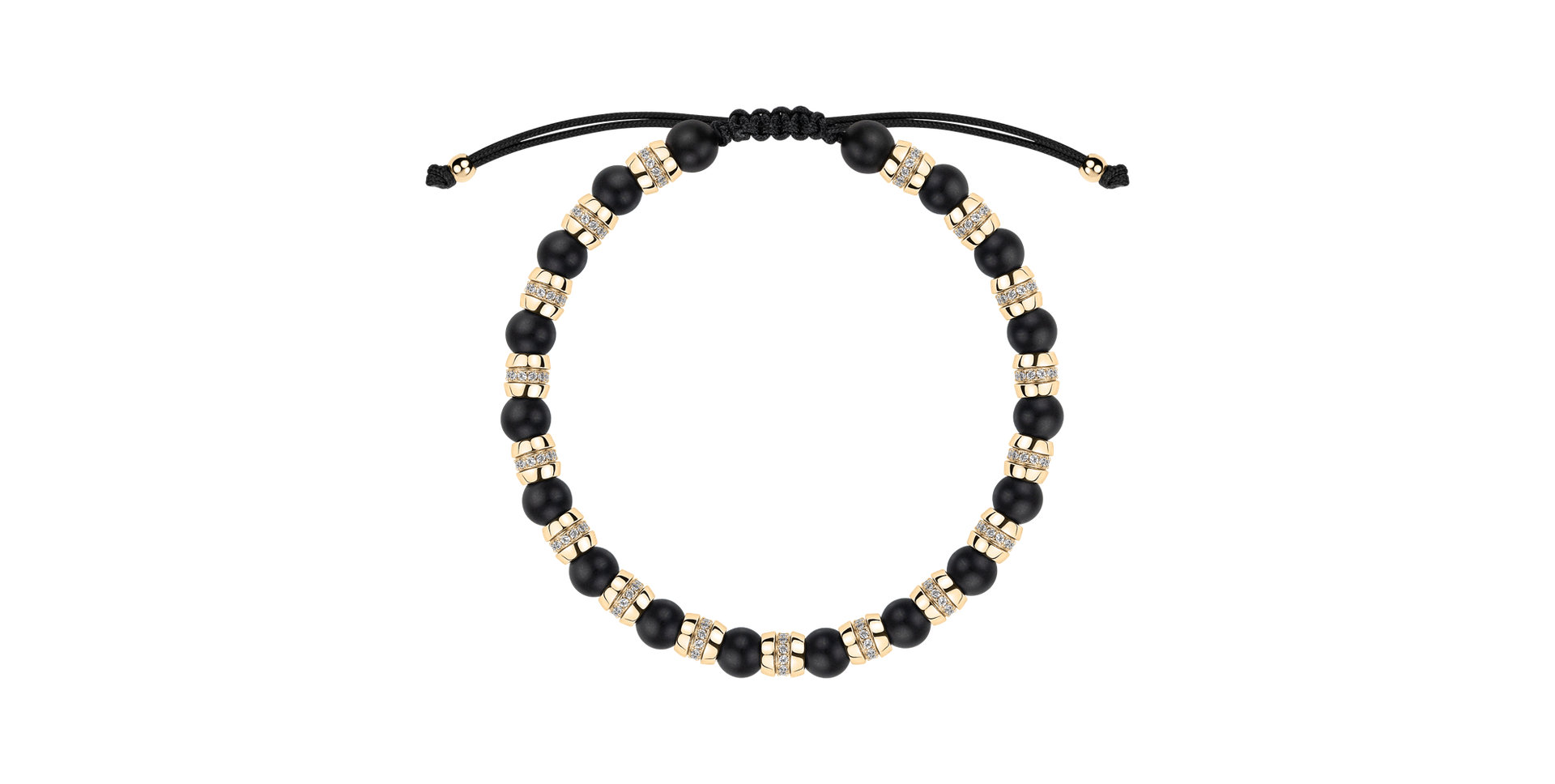 Náramok s diamantmi a achátmi Noctrelia