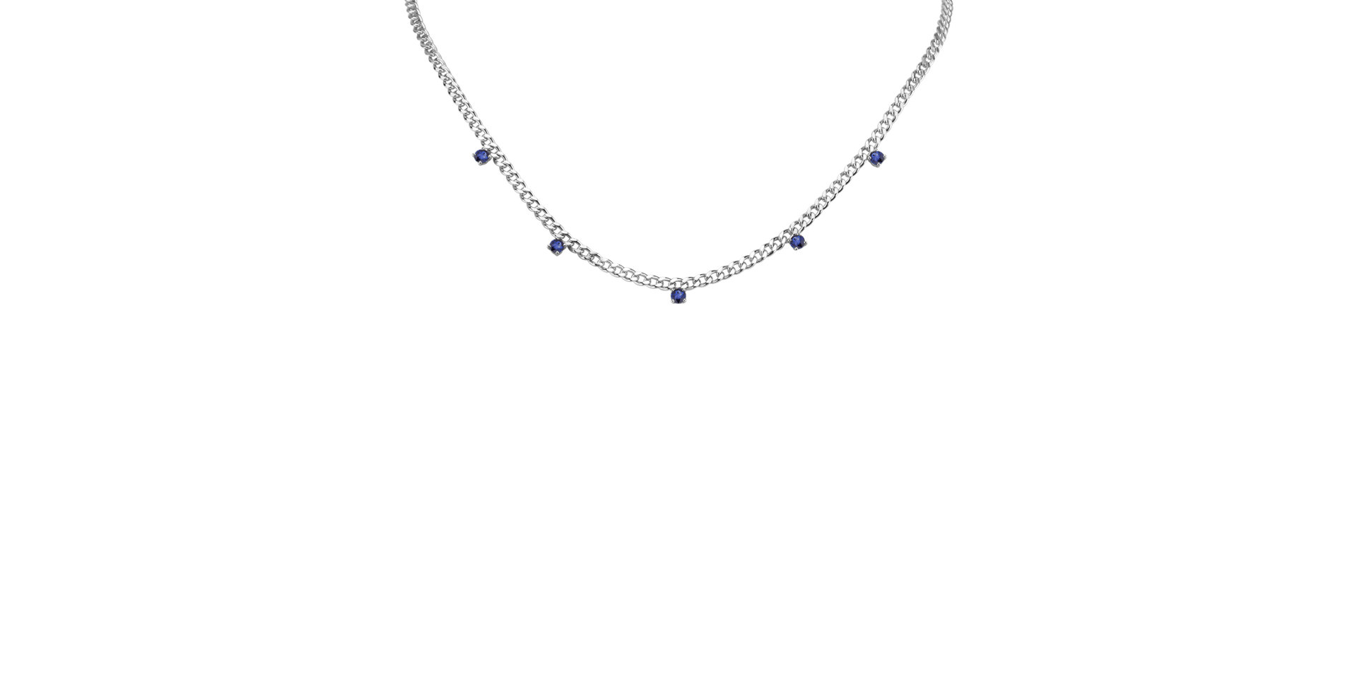 Náhrdelník so zafírmi Lucky Raindrops