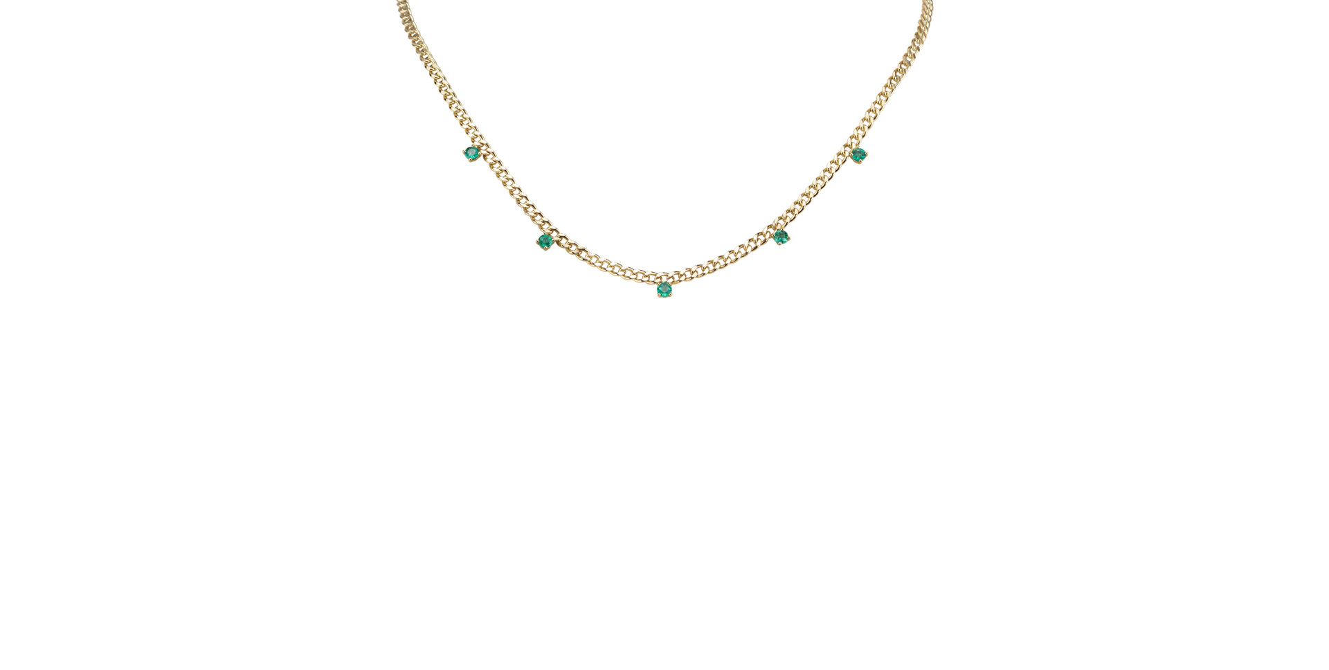 Náhrdelník so smaragdmi Lucky Raindrops