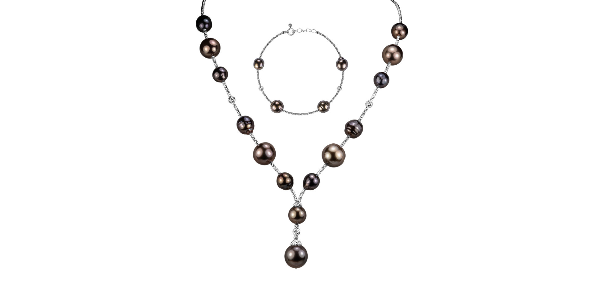 Náhrdelník a náramok s perlami Velvet Pearls