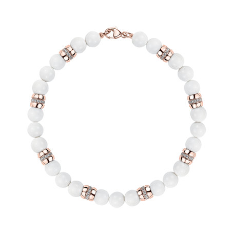 Náramok s diamantmi a achátmi Moonlace