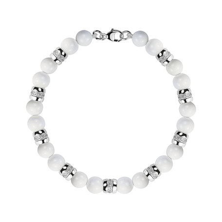 Náramok s diamantmi a achátmi Starlight Veil