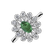Prsteň s diamantmi a smaragdom Starlight Bloom4