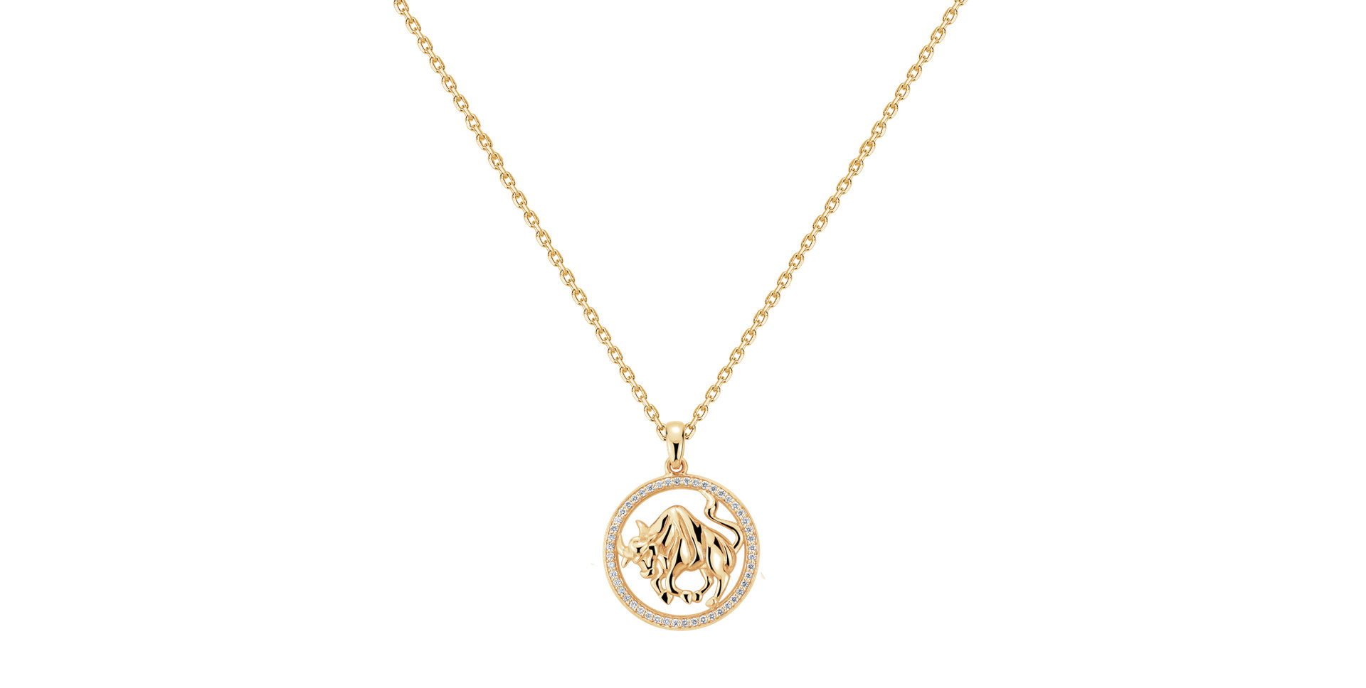 Náhrdelník s diamantmi Starlit Zodiac Taurus