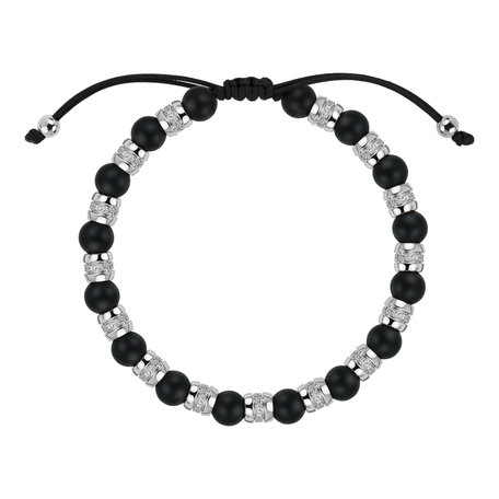 Náramok s diamantmi a achátmi Noctrelia