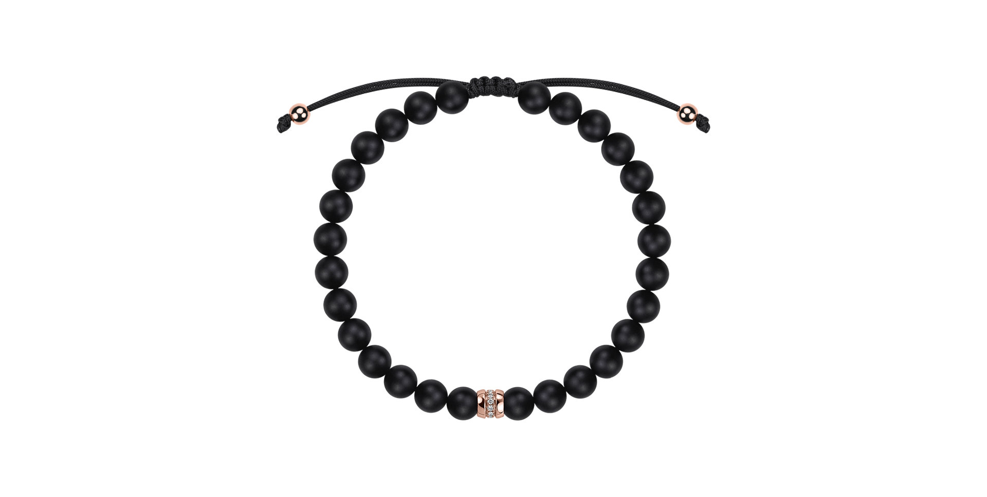 Náramok s diamantmi a achátmi Winter Gift