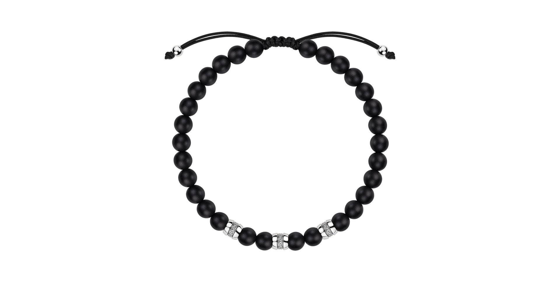 Náramok s diamantmi a achátmi Stillstorm