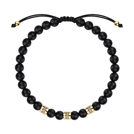 Náramok s diamantmi a achátmi Stillstorm