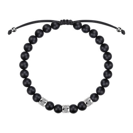 Náramok s diamantmi a achátmi Stillstorm