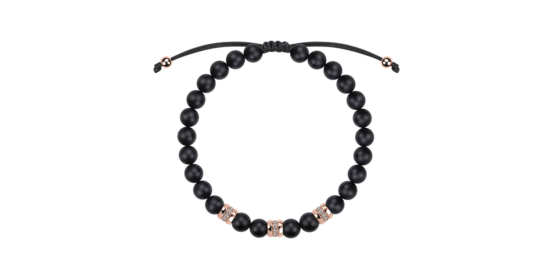 Náramok s diamantmi a achátmi Stillstorm