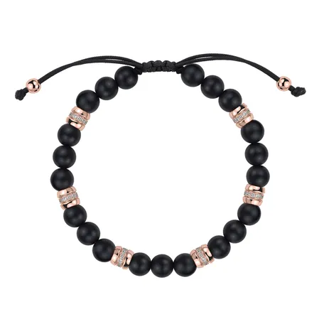 Náramok s diamantmi a achátmi Eclipse String