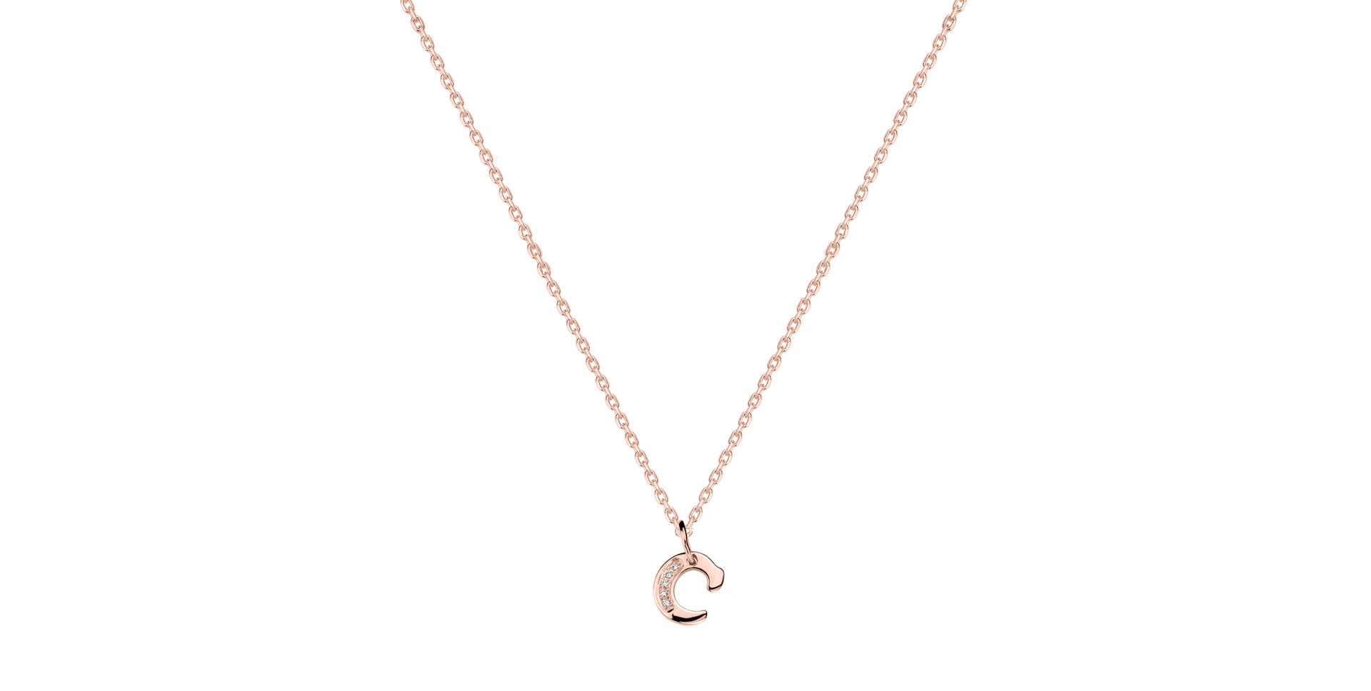 Náhrdelník s diamantmi Dream Letter C