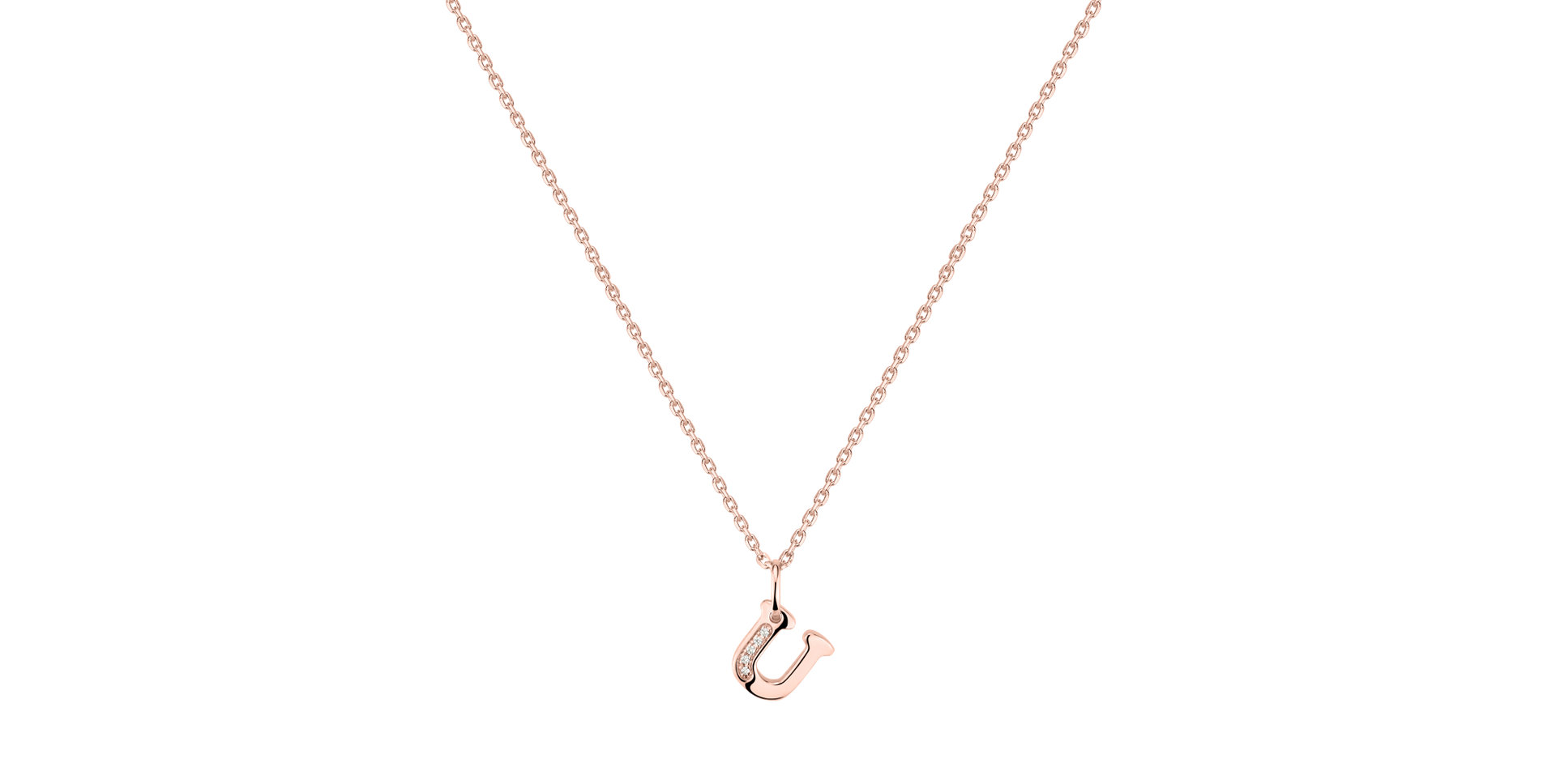 Náhrdelník s diamantmi Dream Letter U