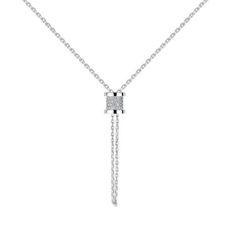 Náhrdelník s diamantmi Timeless Spiral