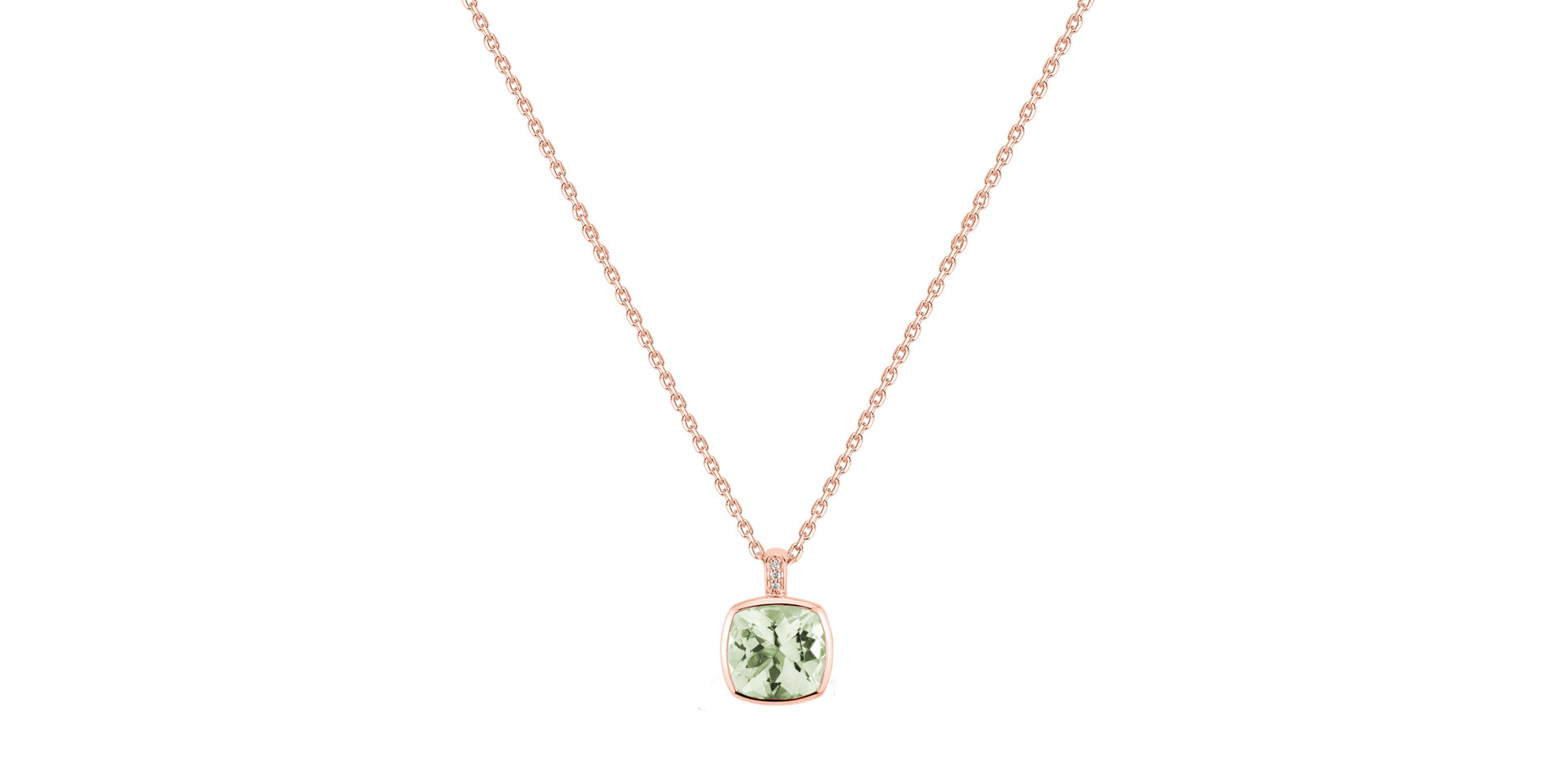 Náhrdelník s diamantmi a ametystom Carelia