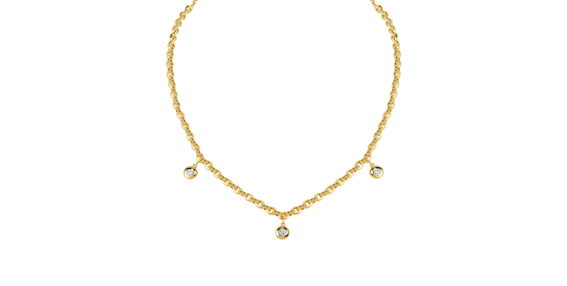 Náhrdelník s diamantmi The Bold