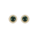 Náušnice s diamantmi a malachitom Pure Malachite4