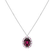Náhrdelník s diamantmi a rhodolitom Scarlet Monarch3