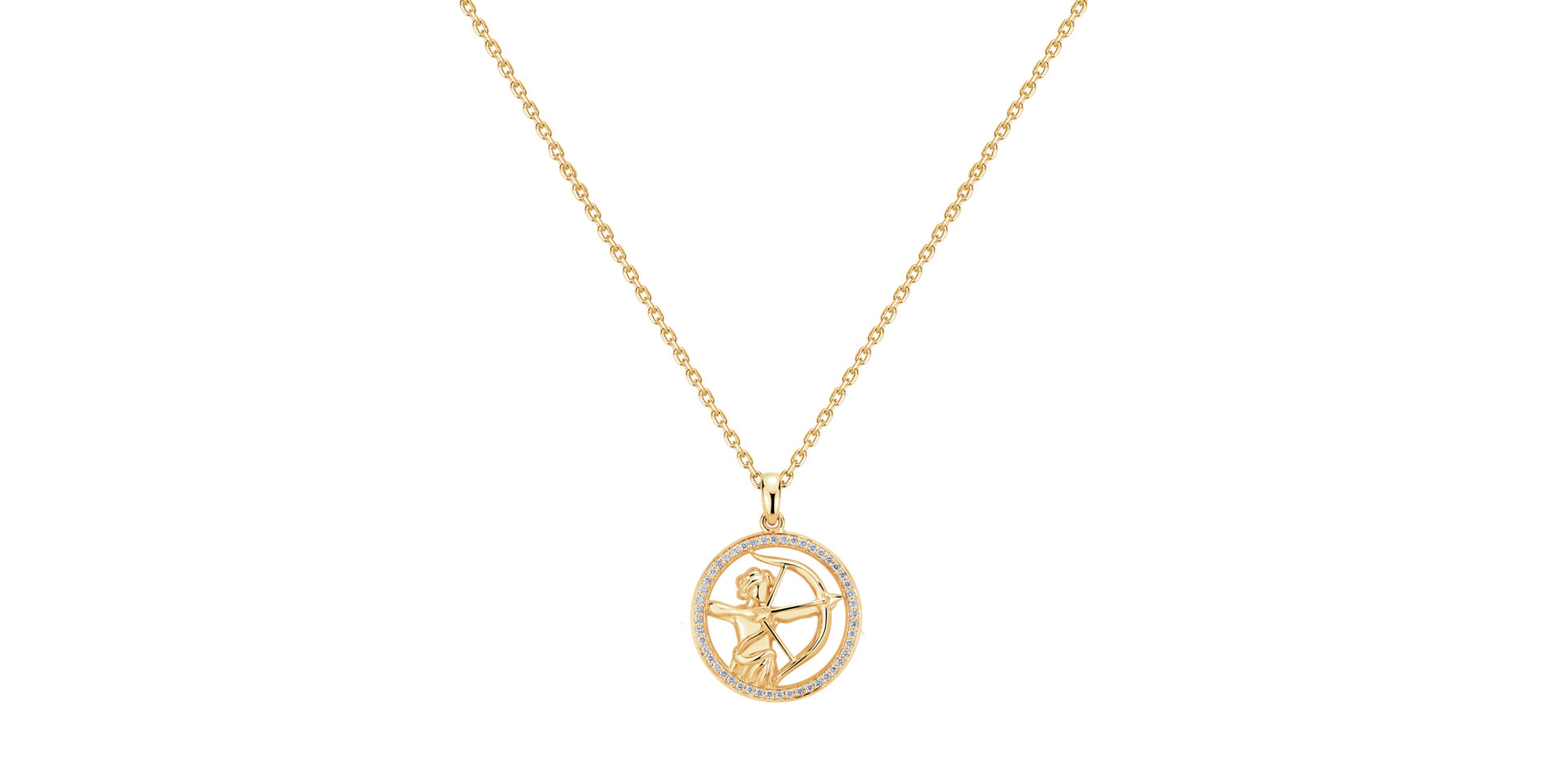 Náhrdelník s diamantmi Starlit Zodiac Sagittarius