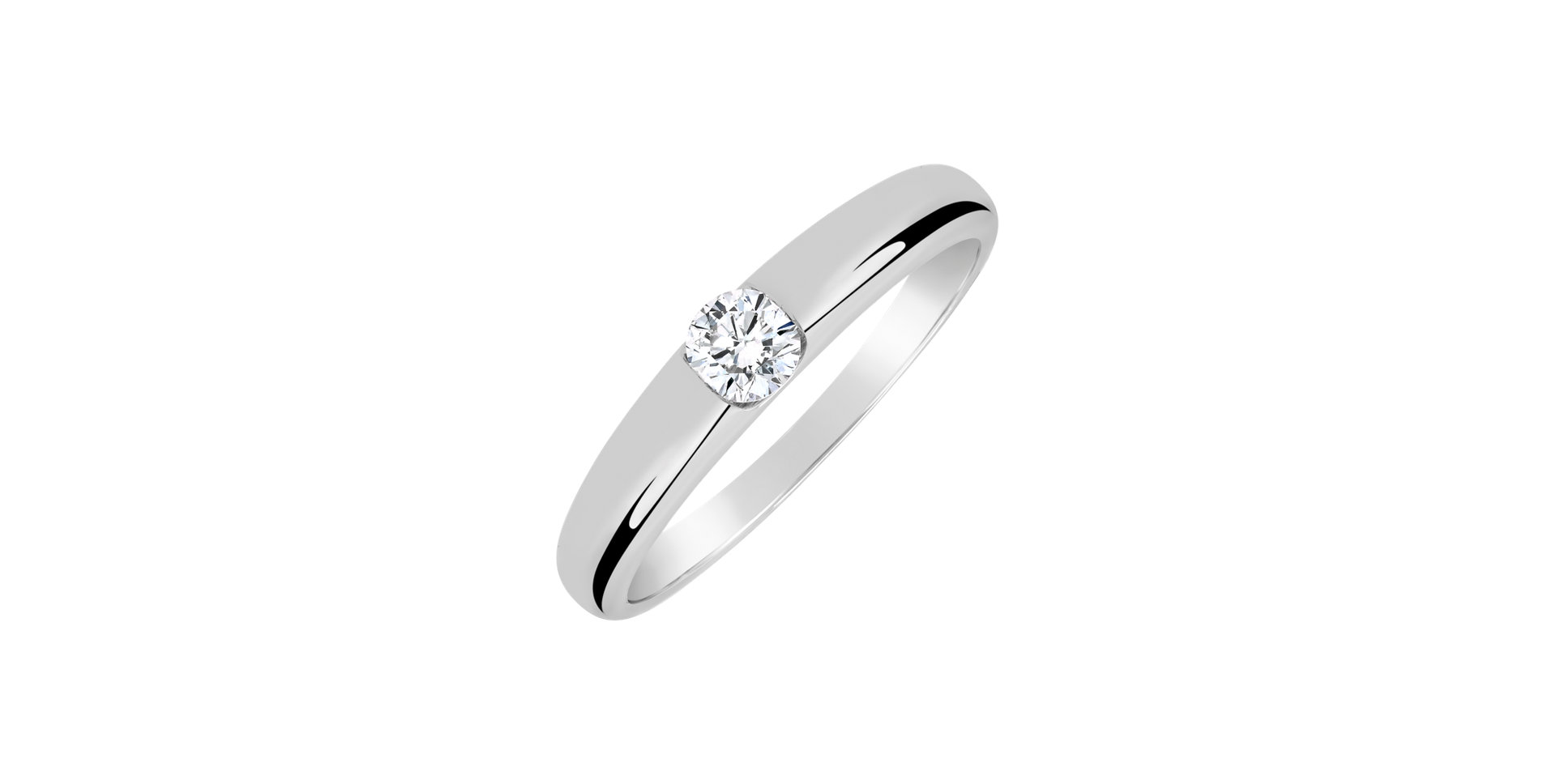 Prsteň s diamantom Tender Love