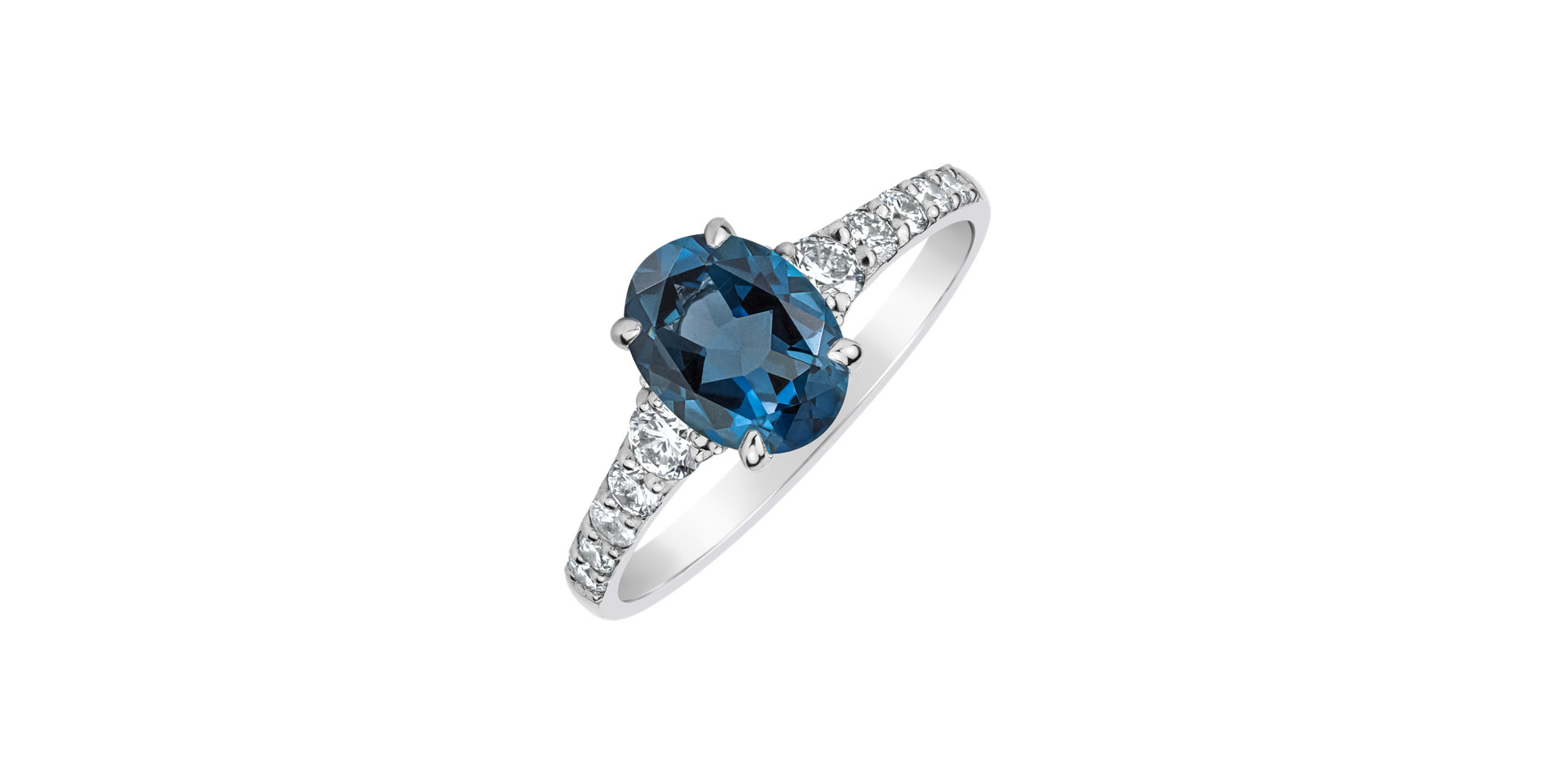 Prsteň s diamantmi a topásom london Shimmering dazzle