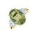 Prsteň s diamantmi a turmalínom Dravyn4