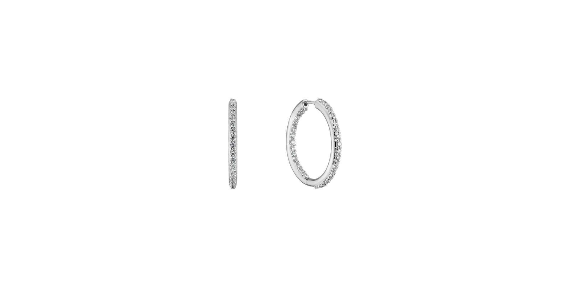 Náušnice s diamantmi Cirles of Snow