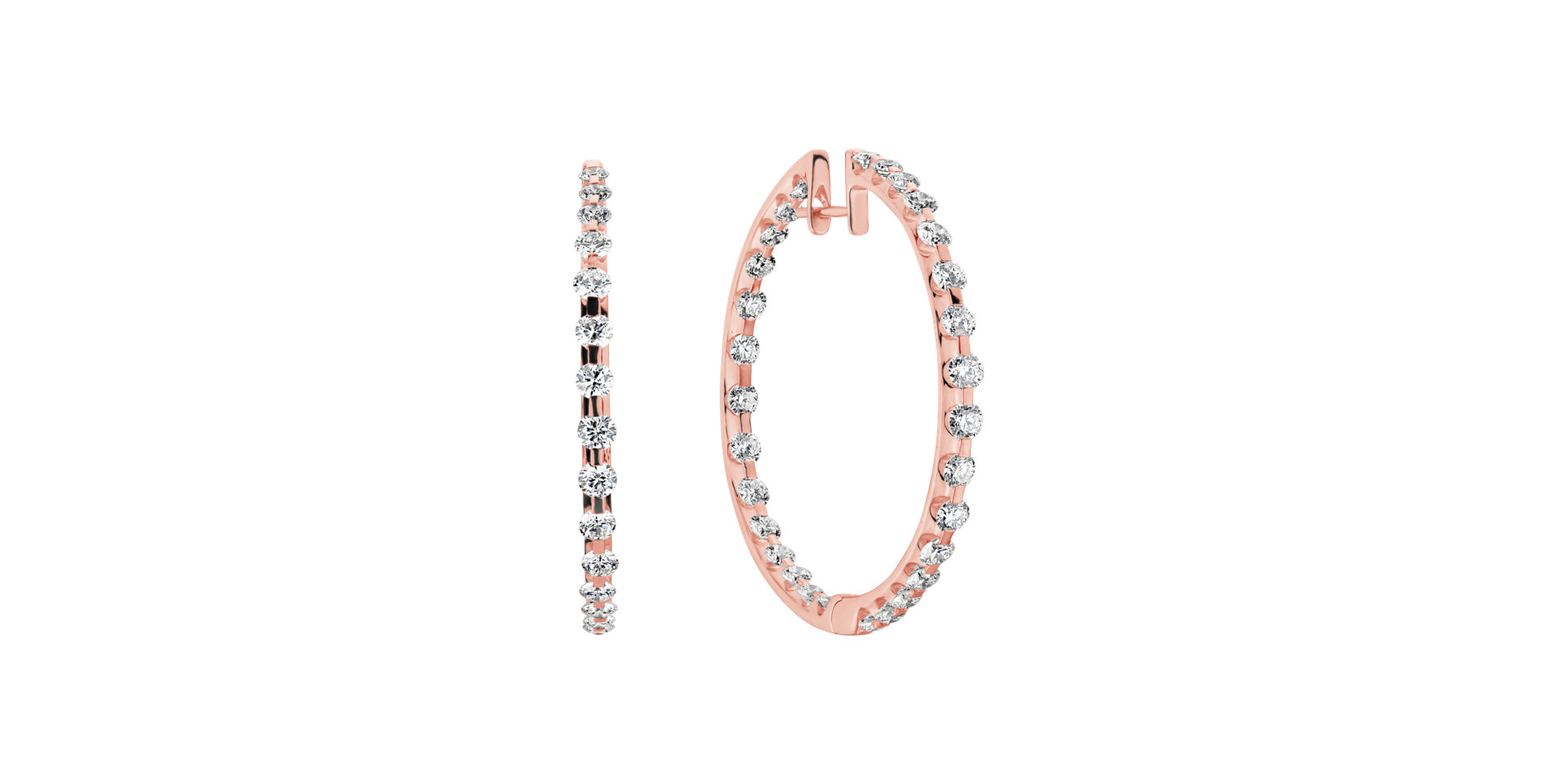 Náušnice s diamantmi Rose Nostalgia