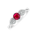Prsteň s rubínom a diamantmi Red Kiss4