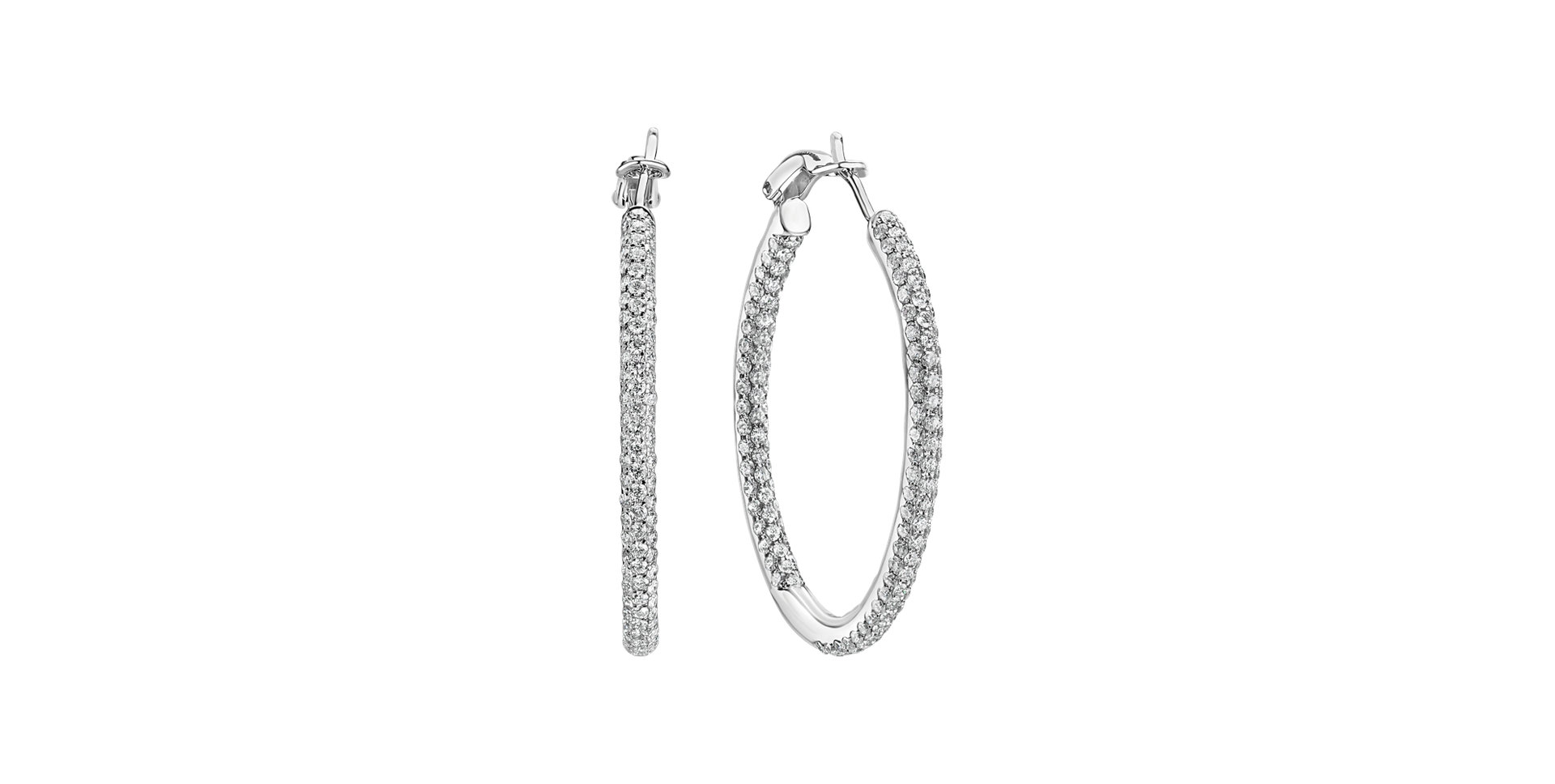 Náušnice s diamantmi Moonlight Rain