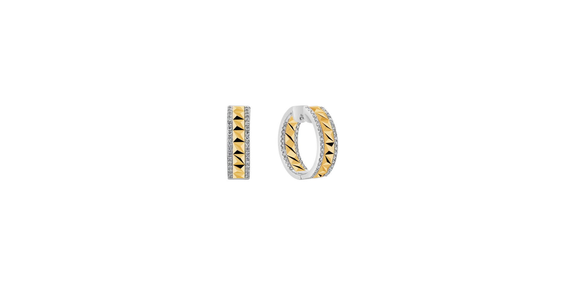 Náušnice s diamantmi Solar Rhapsody