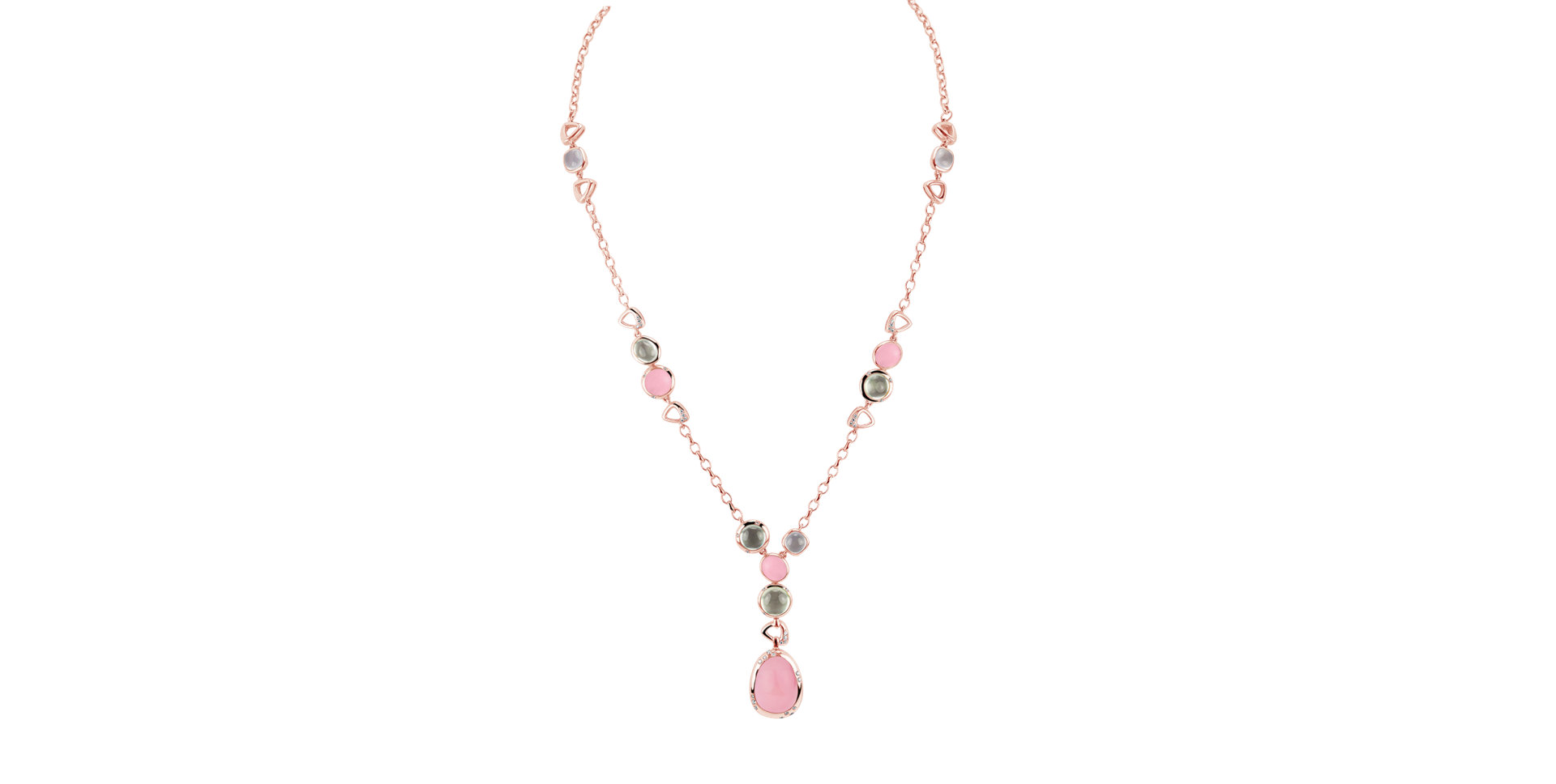 Náhrdelník s diamantmi a drahokamami Caesarean Treasure