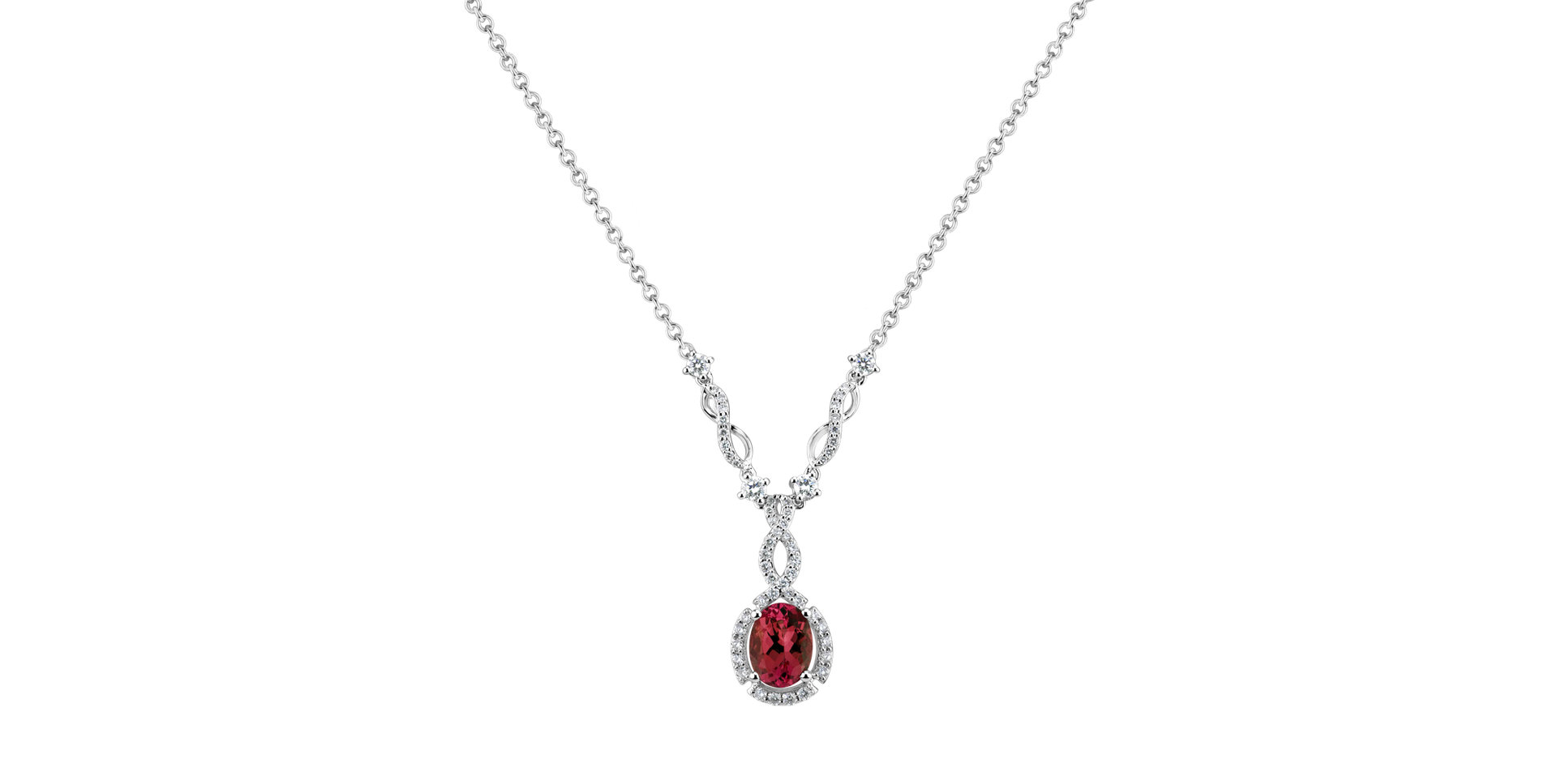 Náhrdelník s rubínom a diamantmi Royal Ruby