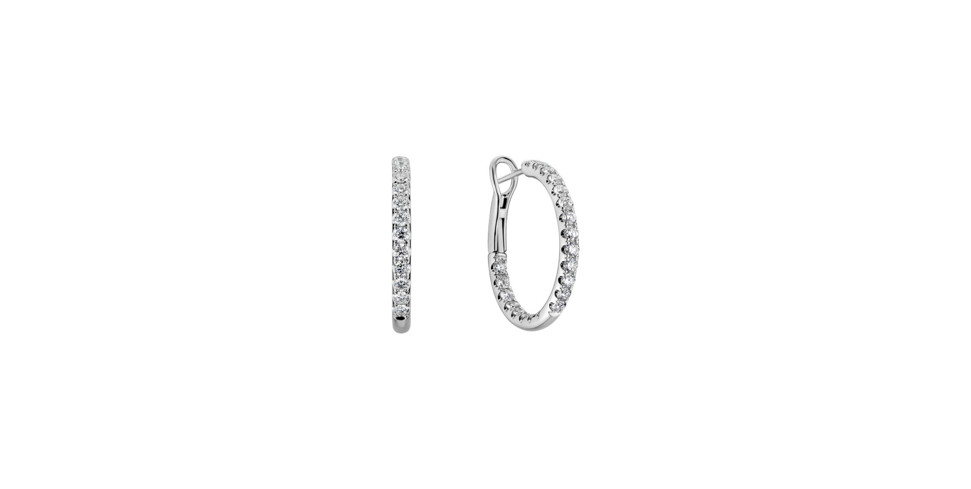 Náušnice s diamantmi Mystic Halo