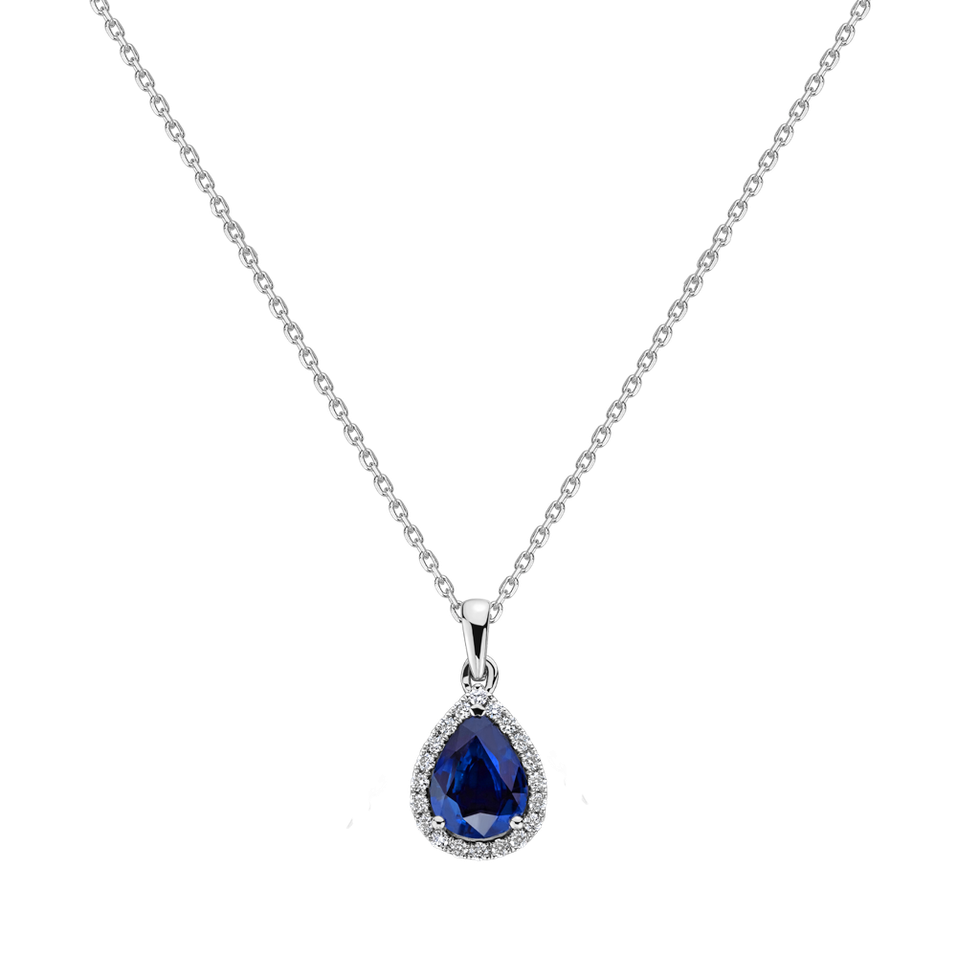 Prívesok s diamantmi a zafírom Annalise