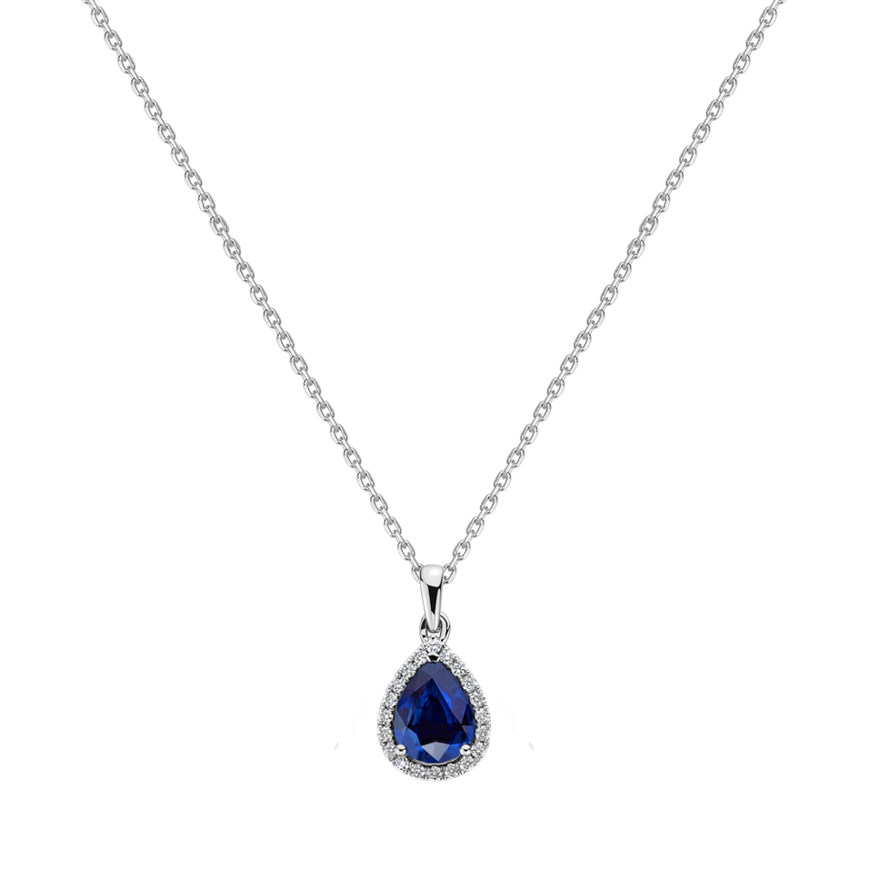 Prívesok s diamantmi a zafírom Annalise