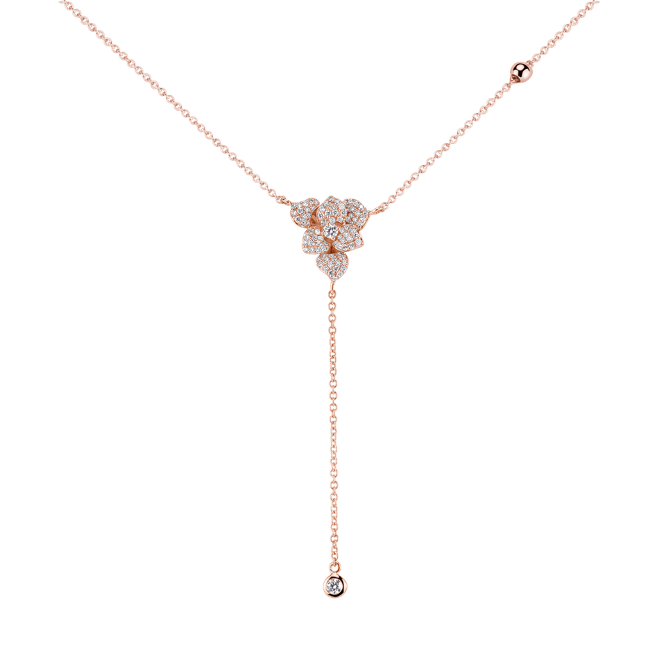 Náhrdelník s diamantmi Petal Sparkle